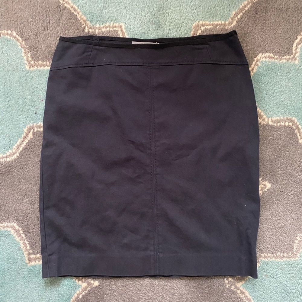 ANN TAYLOR Stretch Black Pencil Skirt Size 4